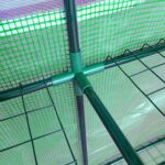 Serra da Parete con 2 Ripiani per Piante e Fiori in Acciaio e PE, 2x1x215 cm, Verde - immagine 9