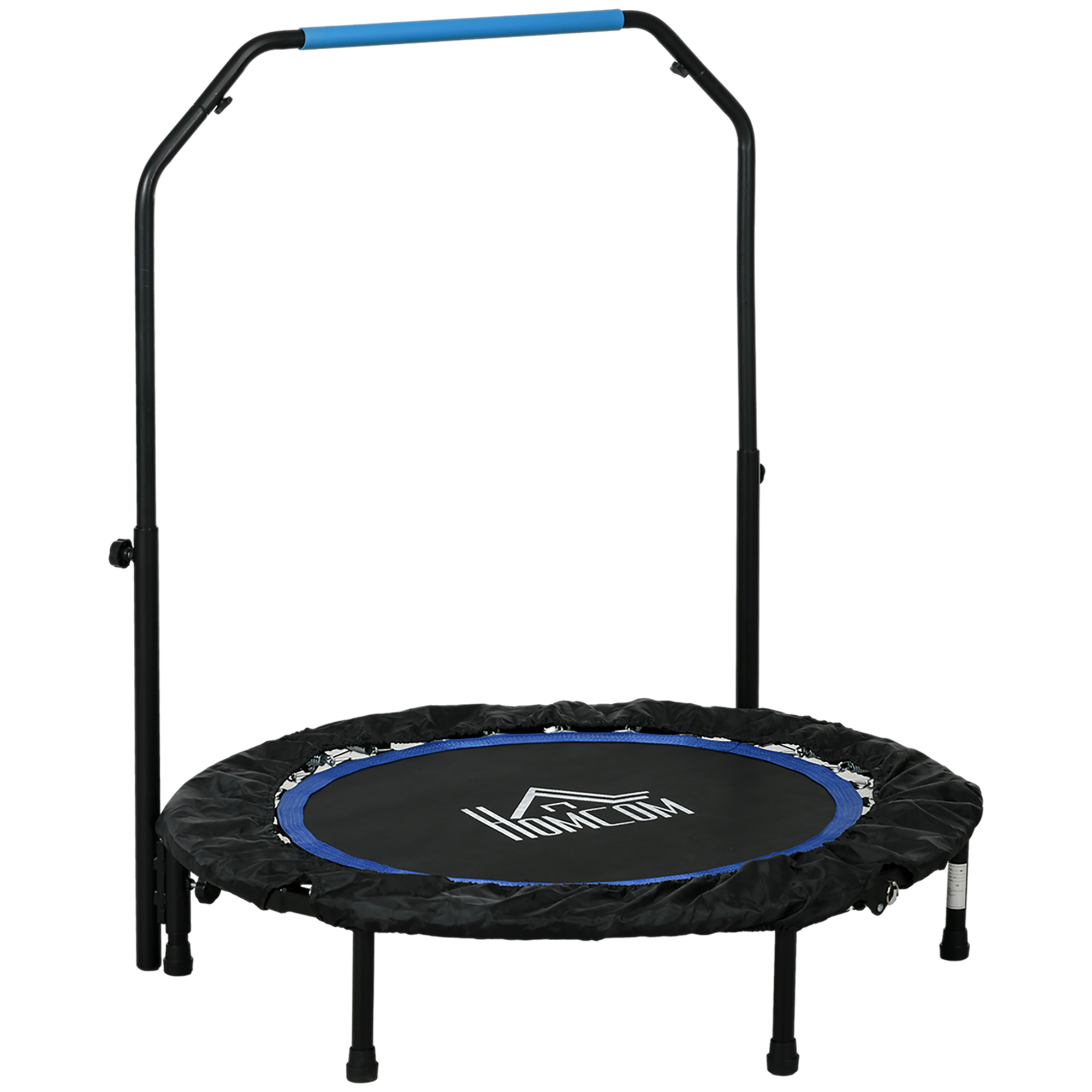 2wH32619781a17333.jpg Mini Trampolino Fitness Ø102 cm Pieghevole con Manubrio Regolabile in Altezza, Blu - immagine 1