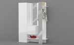 Set ingresso KOMPACT da 3 pezzi Bianco laccato lucido - immagine 3