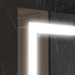 Specchio per Bagno a Luci LED a 3 Colori Regolabili con Mensola in Vetro, 50x12x70 cm, Argento - immagine 9