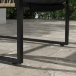 Set da Giardino 4 Pezzi in Rattan con Divanetto, 2 Sedie e Tavolino da Caffè, Grigio e Marrone - immagine 7