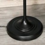 Lampada da Terra Vintage Industriale in Metallo Nero, Lampada a Piantana da Terra Moderna Ф35 x 170cm - immagine 2