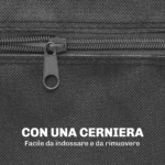 Copertura Tavolo da Ping Pong 257x153x5 cm in Polietilene Nero con Fibbie e Cerniere incluse - immagine 2