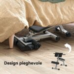 Panca Romana Regolabile e Pieghevole Multifunzione, Capacità 150 kg, Argento - immagine 7