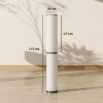 Lampada da Terra con Telecomando e Regolazione Temperatura 30-60K, Paralume in Tessuto, Ø20x135 cm, Beige - immagine 3