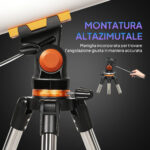 Telescopio Astronomico 80mm con Montatura AZ, 2 Lenti Oculari e Adattatore Smartphone, 92x92x130 cm, Bianco e Nero - immagine 6