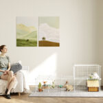 Recinto per Animali Domestici Piccoli con 36 Pannelli di Metallo Modulabili con Porta, Bianco - immagine 7