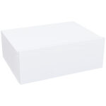 Comodino Sospeso Moderno con Cassetto, in Legno, 40x30x15 cm, Bianco