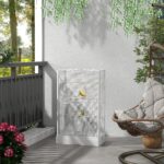 Gabbia per Uccelli con Vassoio Estraibile e Posatoi, Voliera per Pappagalli, 61x36,5x98 cm, Bianco - immagine 2