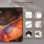 Telo per Proiettore 1" 16:9 HD 4K/8K Pieghevole e Portatile, Antipiega e Lavabile, Doppia Facciata, Bianco - immagine 5