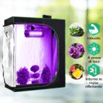 Serra Idroponica in Mylar con Prese d'Aria Regolabili per Coltivazione da Interno, 120x60x150cm, Nero - immagine 7