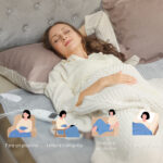 Coperta Elettrica 160x140 cm con 5 Livelli di Calore e 2 Telecomandi, in Pile e Poliestere Grigio - immagine 7