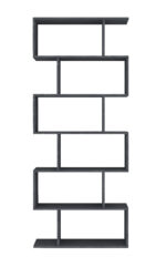 Libreria verticale CALLI Bianco laccato lucido / Ardesia - immagine 3