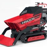 Minidumper cingolato con pala con avviamento manuale H500C-GX