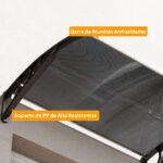 Tettoia in Policarbonato Anti-UV da Esterno per Porte e Finestre da 1x80 cm - immagine 8