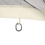 Zanzariera per Gazebo Tende di Ricambio Universale con Cerniere, 352x207cm - Nero e Beige - immagine 9