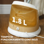 Ferro da Stiro Verticale a Vapore 18W con Serbatoio 1,8L, Altezza Regolabile e Accessori, Oro - immagine 6