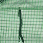 Serra da Giardino con Scaffali, Copertura in PE e Porta Avvolgibile, 143x138x190 cm, Verde - immagine 8