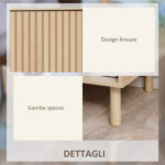 Comodino Moderno con Cassetto e Ripiano Aperto in Truciolato, 47x47x50 cm, Color Legno - immagine 6