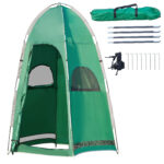 Tenda Doccia da Campeggio con Borsa per Trasporto e Tasca Portaoggetti 122x122x213cm, Verde - immagine 9