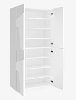 Scarpiera PING 4 ante battenti Bianco laccato lucido - immagine 4