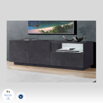 Porta tv VEGA 150 cm 2 ante battenti + 1 cassetto Ardesia - immagine 5