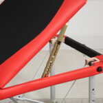 Lettino da Massaggio Pieghevole ad Altezza Regolabile, Lettino Professionale per Massaggi in Alluminio e Plastica, 215x81x61-84 cm, Nero e Rosso - immagine 8