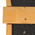 Gabbia per Conigli con Casetta, Rampa e Area Aperta, Conigliera in Legno e Metallo Giallo Chiaro, 122x63x92cm - immagine 8