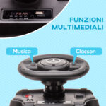 Macchina Elettrica per Bambini 18-48 Mesi con un clacson funzionante e USB, Auto Licenza Mercedes-Benz con Musica, Beige | Aosom Italy - immagine 5