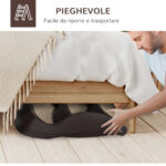 Scaletta per Cani Pieghevole con 3 Gradini Antiscivolo in PP, 49x38x38 cm, Marrone - immagine 5