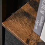 Mobile Cassettiera Multiuso con 3 Cassetti Pieghevoli in Tessuto, Arredamento Soggiorno e Camera, 58x29x81,5cm, Grigio Scuro - immagine 8