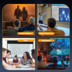 Telo per Proiettore 120 Pollici con Telecomando, in PVC e Metallo, 293x8x193 cm, Bianco - immagine 8