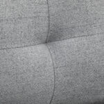 Poltrona Moderna in Tessuto con Seduta Imbottita e Gambe in Acciaio, 76x68x80 cm, Grigio - immagine 7