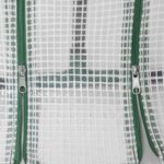 Serra da Giardino con Copertura in PE Rinforzato e Telaio in Acciaio, 180x90x90cm, Bianco - immagine 9