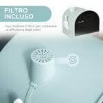 Lettiera per Gatti Chiusa con Filtri, Paletta e Vassoio, Struttura in PP, 43x44x47cm, Verde - immagine 6