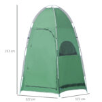 Tenda Doccia da Campeggio con Borsa per Trasporto e Tasca Portaoggetti 122x122x213cm, Verde - immagine 3
