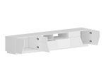 Porta tv ALIEN 260 cm Bianco laccato lucido - immagine 5