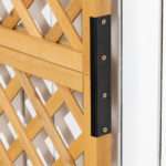 Fioriera da Esterno in Legno d'Abete con Design Verticale Rialzato, 90x45x180 cm, Giallo - immagine 9