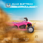 Quad Elettrico per Bambini 18-36 Mesi con Luci LED, Clacson e Pedali, 65,5x38,5x43,5 cm, Rosa - immagine 4