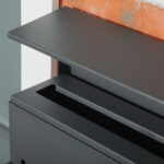 Cassetta Postale in Acciaio Zincato con 3 Fessure e 2 Chiavi di Sicurezza, 37x10,5x37 cm, Grigio - immagine 8