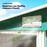 Capanno Attrezzi in Metallo 1,5x2m con Base, Porta Scorrevole e Tetto Inclinato, Verde - immagine 8