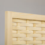 Paravento Separé da Interno a 4 Ante in Legno e Bambù, Pieghevole e Salvaspazio Altezza 170cm, Marrone - immagine 9