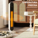 Termoventilatore in ABS da 20W con Telecomando, Oscillazione e Timer, 30x22x82,5 cm, Bianco - immagine 7