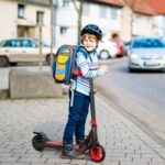 Monopattino Elettrico Pieghevole per Bambini 6+ Anni ad Altezza Regolabile, 71x36,5x75-80 cm, Nero e Rosso - immagine 2