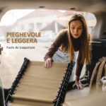 Sdraio da Giardino Pieghevole con Schienale Reclinabile su 5 Posizioni e Cuscino, 185x58x30cm, Beige - immagine 6