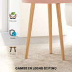 Set 2 Tavolini da Caffè a 3 livelli, con 2 Vani Contenitore e Piano Superiore a Vassoio, Multicolore - immagine 6