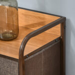 Mobile Cassettiera da Camera da Letto e Soggiorno, Cassettiera con 7 Cassetti Pieghevoli in Tessuto e Ripiano in MDF, 80x29x78,5cm, Multicolore - immagine 8