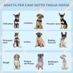 Cuccia per Cani di Taglia Media e Piccola max 20kg in PP Impermeabile, 65x75,7x63 cm, Blu - immagine 7