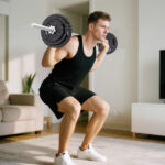 Pesi per Palestra 2 in 1 da 42 kg con 14 Dischi, Bilanciere e Manubri, in Acciaio, 180x24x24 cm, Nero - immagine 9