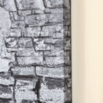 Stampa su Tela con Bambina, 80x40cm, 5 Pezzi per Casa e Ufficio, Tela in Legno di Pino e Vernice ad Acqua, Nero Bianco Rosso - immagine 9